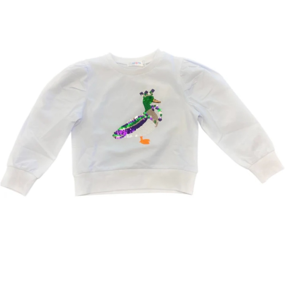 SEQUIN MARDI GRAS DUCK SHIRT - LULU BEBE